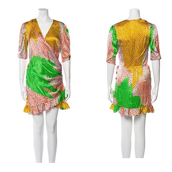 De La Vali Shanna Havanna Silk Wrap Dress - Picture 10 of 16